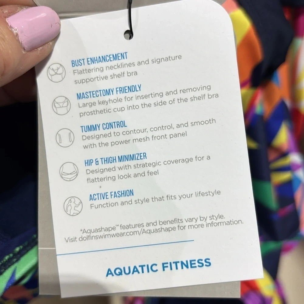 Dolfin Aquashape Tummy control,UV,multi crossback/scoop back,ruched, Las Palmas